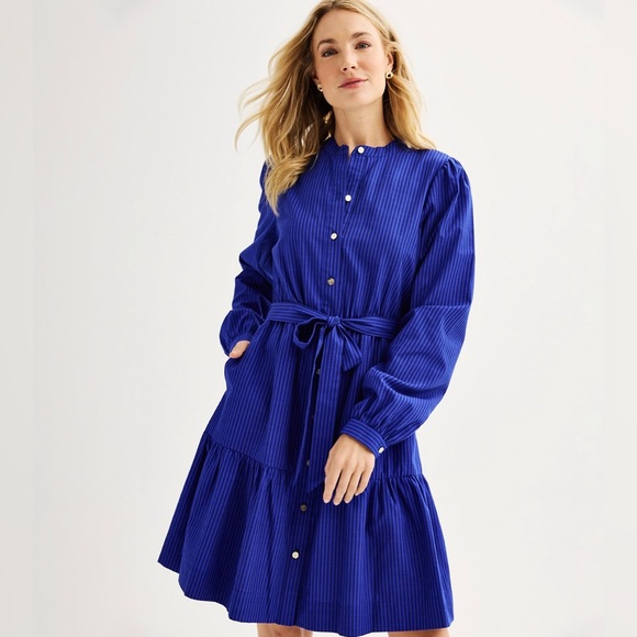 Draper James Dresses & Skirts - NWOT DRAPER JAMES RSVP Button Front Shirt Dress Size Medium